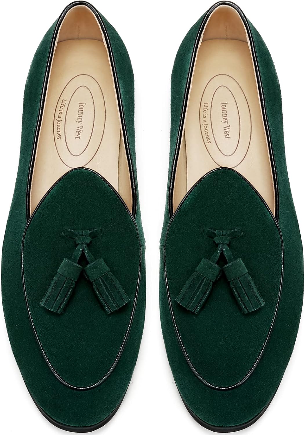 Journey West Men's Vintage Loafers for Casual and Formal Wear