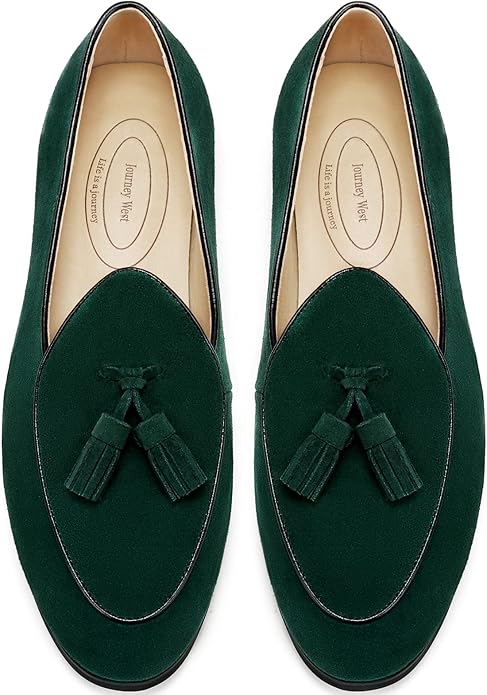 Journey West Men's Vintage Loafers for Casual Style and Comfort