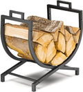 Firewood Rack Indoor & Outdoor Log Holder - Compact Rustproof Steel