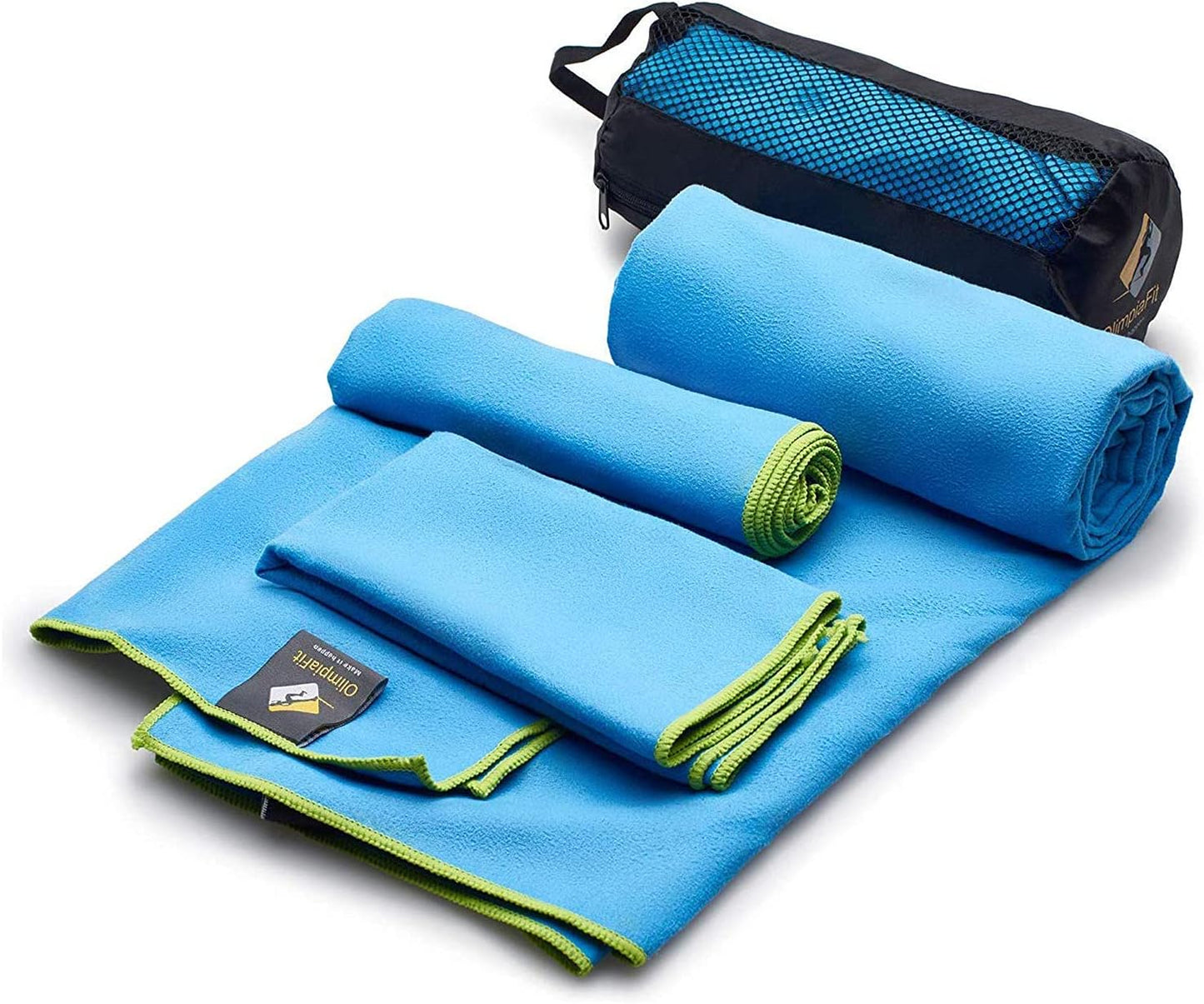 Ultra Fast Drying Microfiber Towel Trio by OlimpiaFit