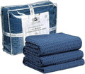 100% Cotton Oversized King Blanket 120in x 120in - Breathable Waffle