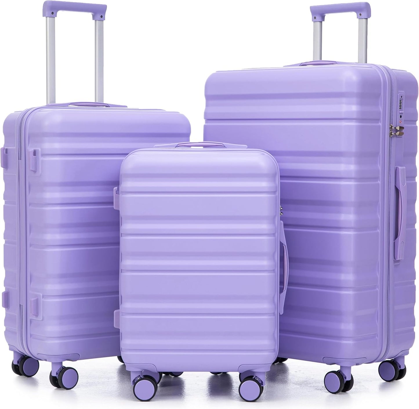 Merax 3-Piece Hardshell Suitcase Set: Lightweight & Durable