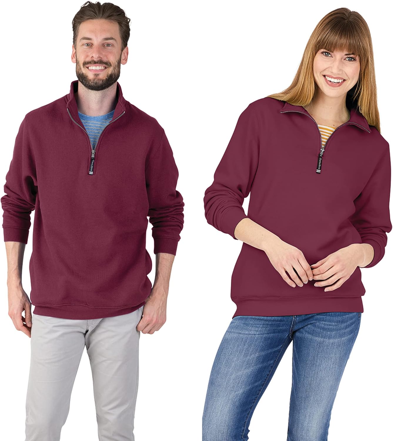 Charles River Apparel Men's Crosswind Quarter Zip Sweatshirt