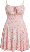 Verdusa Women's Plus Size Floral Summer Dresses Boho Cami Sundress