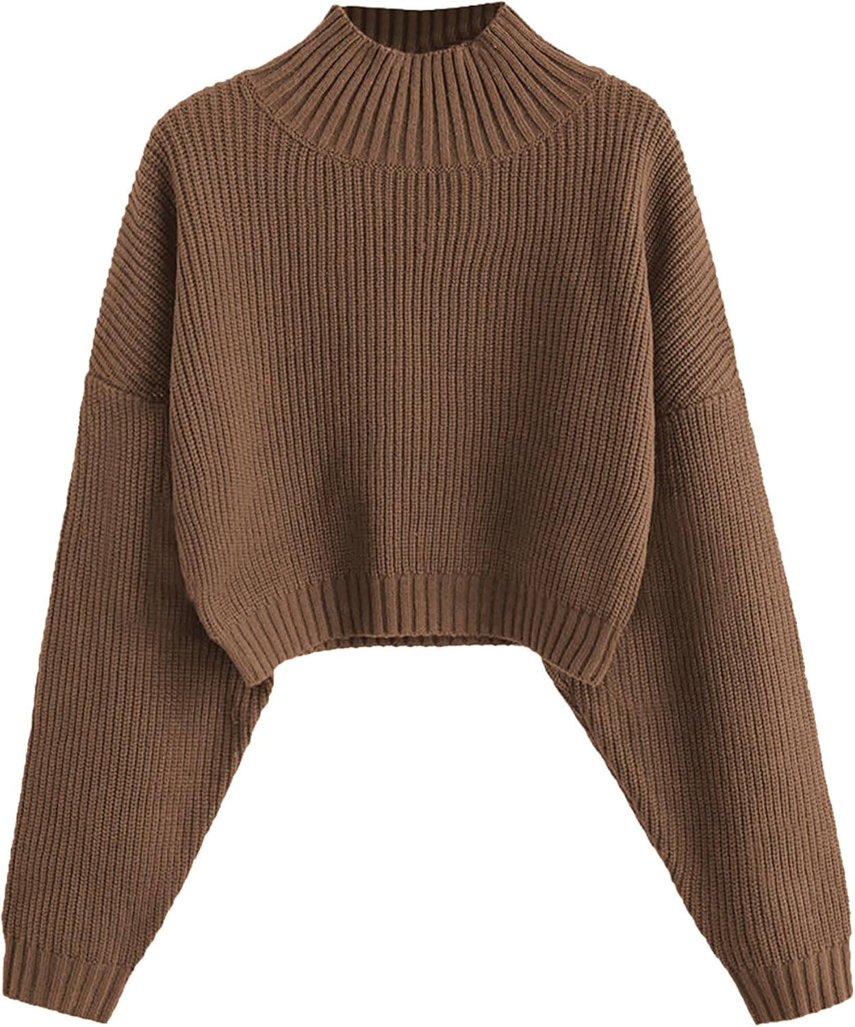 ZAFUL Women's Cropped Turtleneck Sweater for Stylish Comfort