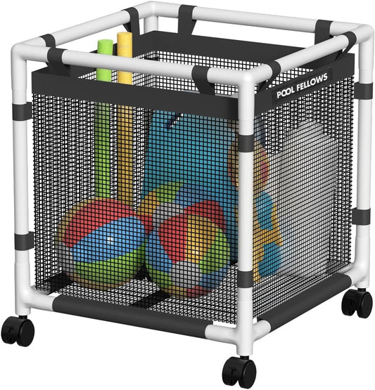 Pool Storage Bin for Noodles, Toys, Floats, and Towels