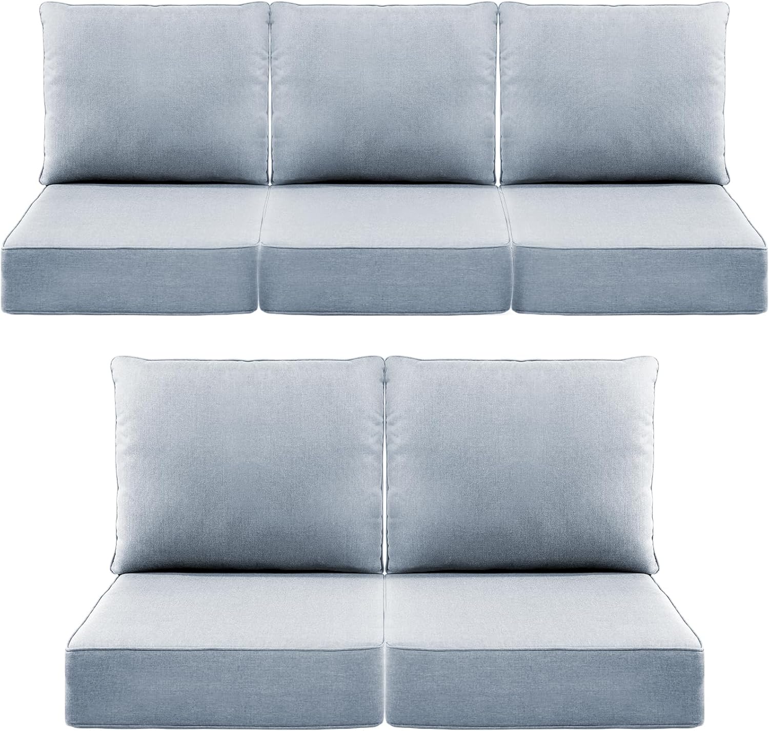 Luxury 6-Inch Outdoor Cushions for Patio Furniture Set of 5