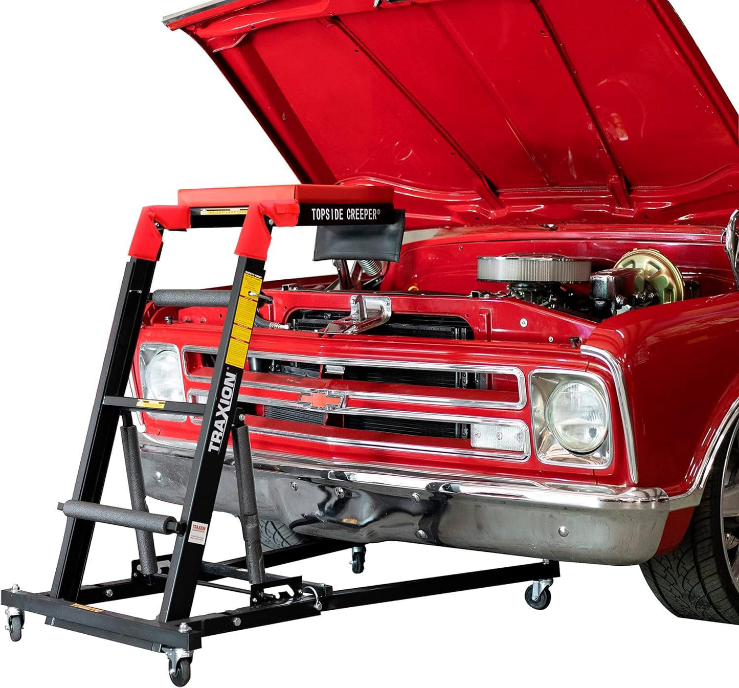 Traxion 3-100 Foldable Topside Automotive Engine Creeper Review