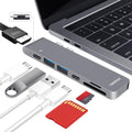 USB C Hub for MacBook Pro 7-in-2 - 4K HDMI Multiport Adapter