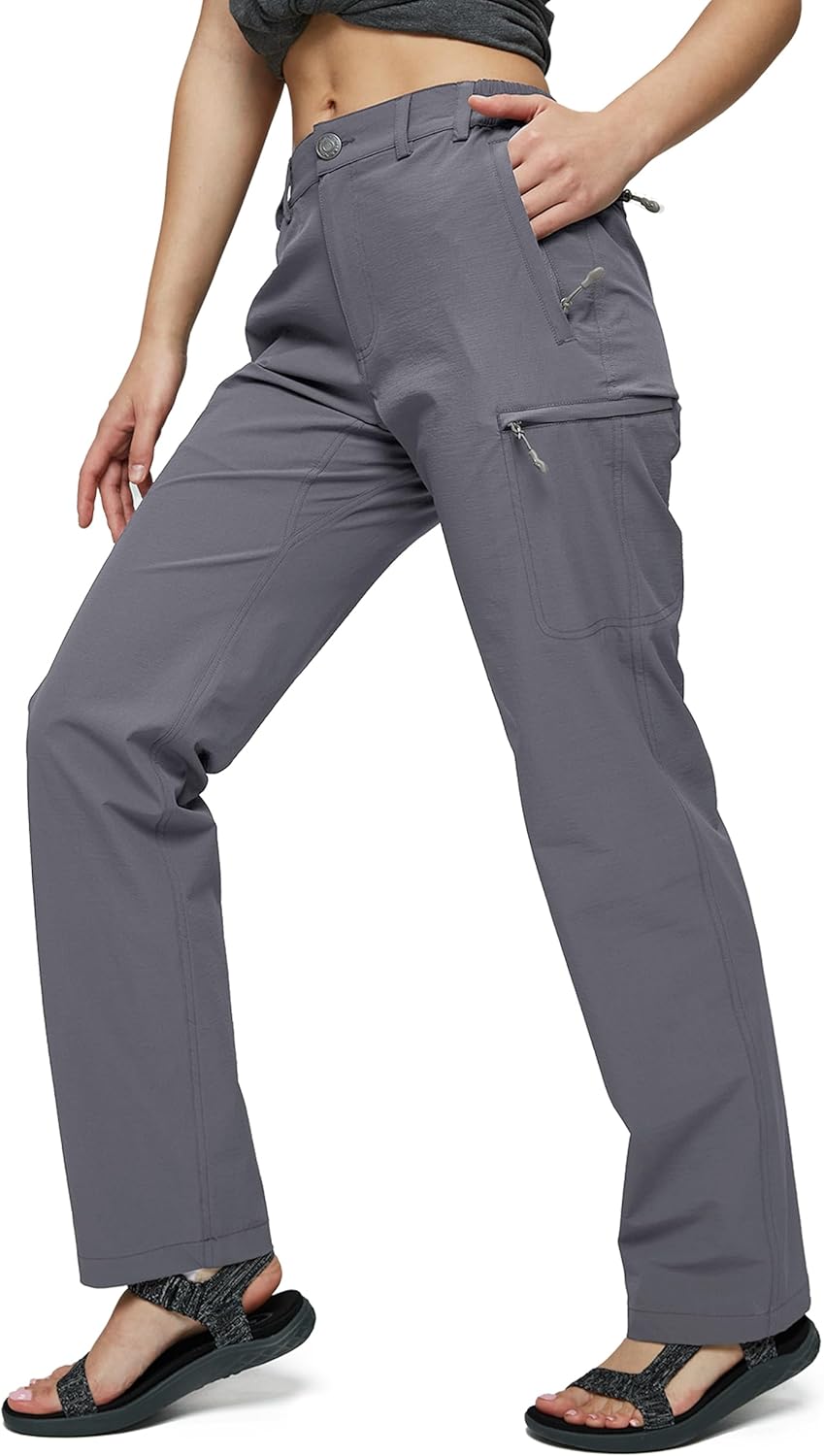 MIER Women's Quick Dry Cargo Pants for Hiking and Travel