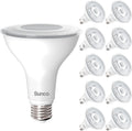 PAR30 LED Flood Light Bulbs 10 Pack - Bright Outdoor Daylight