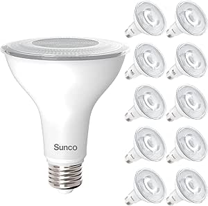 PAR30 LED Bulbs 10 Pack Dimmable Soft White 2700K Bright Light