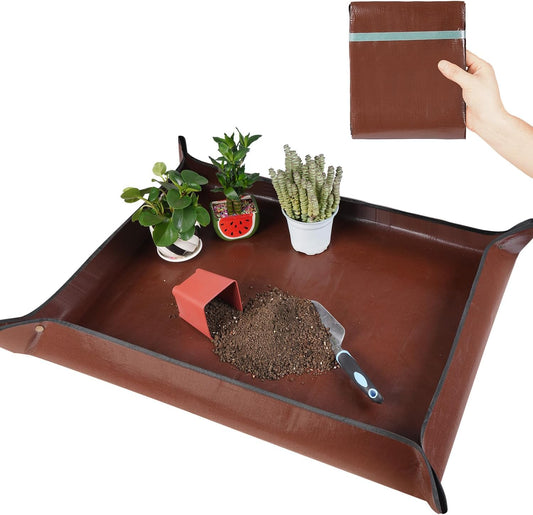 Large Portable Gardening Mat - Soil Control & Plant Care