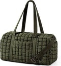 Quilted Travel Duffle Bag for Women Weekender - Lightweight Puffer