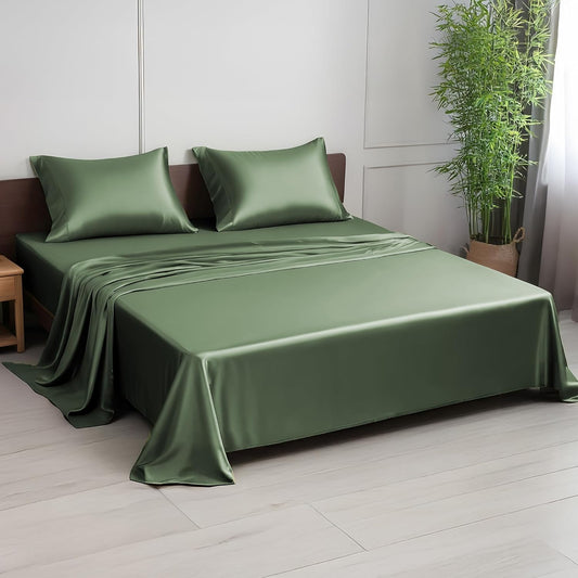 Linenwalas Premium Bamboo Split King Sheet Set for Hot Sleepers