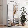 Arch Full Length Mirror 65x24 in Arched Floor Mirror - Modern Stand
