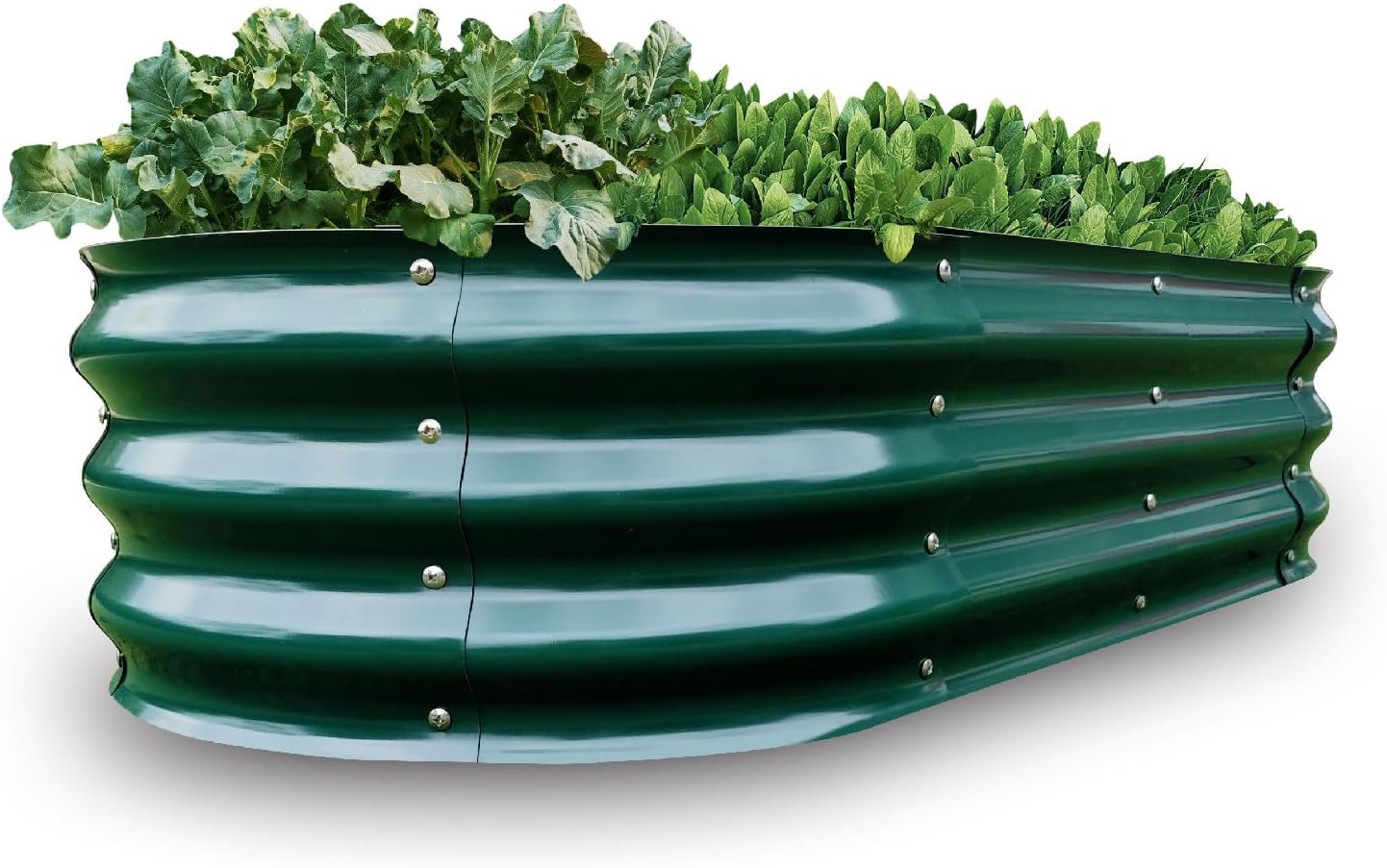 Gardmax Galvanized Raised Garden Bed for Vegetables and Flowers