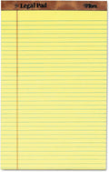 Legal Pad Writing Pads 8-1/2 in x 14 in Canary Paper - Reliable Value