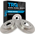 TRQ Rear Disc Brake Rotor Pair Set for Cadillac and Buick - Direct Fit