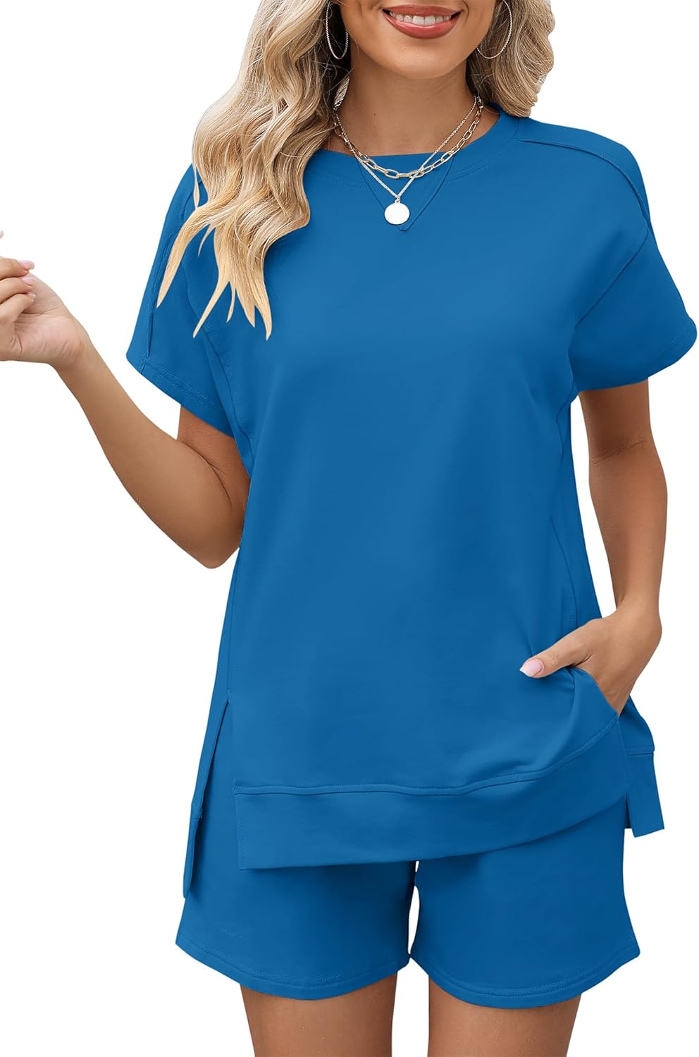LOMON Womens Fashion 2 Piece Outfits for Summer Comfort
