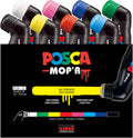 posca uni MOP'R PCM-22 Water-Based Paint Markers, Assorted 8-Pack