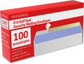 #10 Envelopes Letter Size Self Seal - 100 Pack Business Mailers