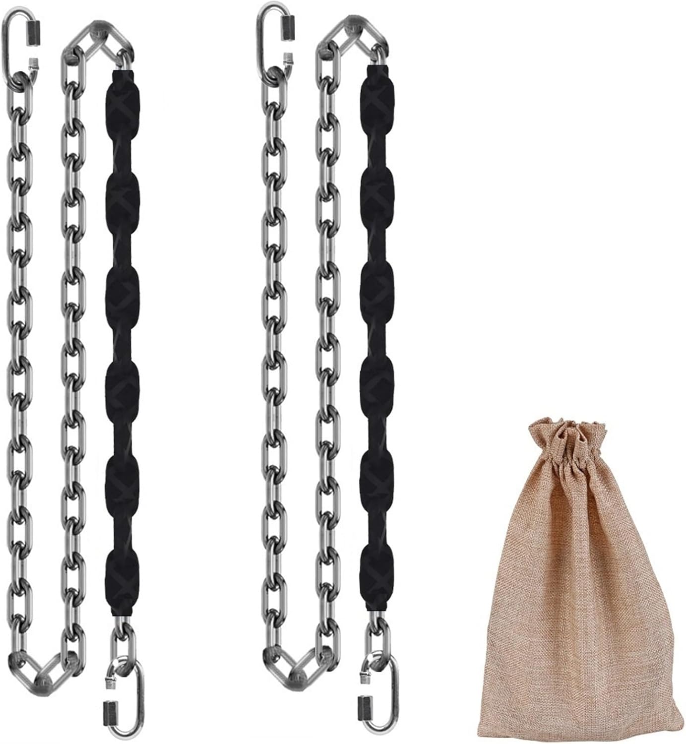 Heavy Duty 84 in Stainless Steel Swing Chains with Quick Connect