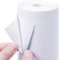 Self Adhesive White Shelf Liner - Peel and Stick Cabinet Paper
