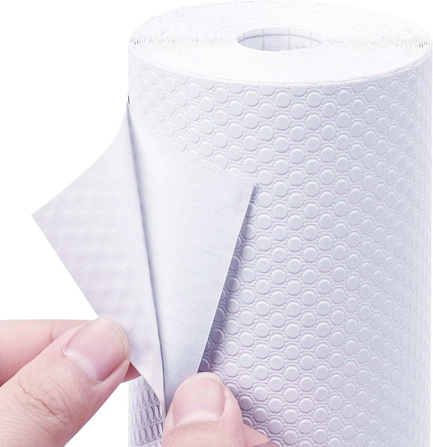 Self Adhesive White Shelf Liner for Cabinets and Drawers