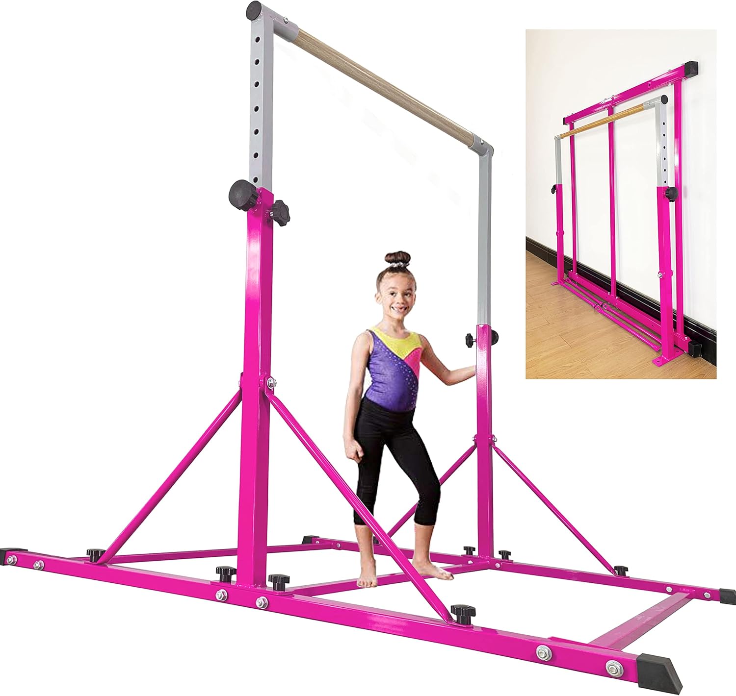 Professional Grade Gymnastic Bar for Kids and Teens Ages 3-25