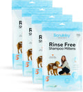 No Rinse Pet Wipes Rinse-Free Shampoo Mittens for Dogs and Cats - Easy