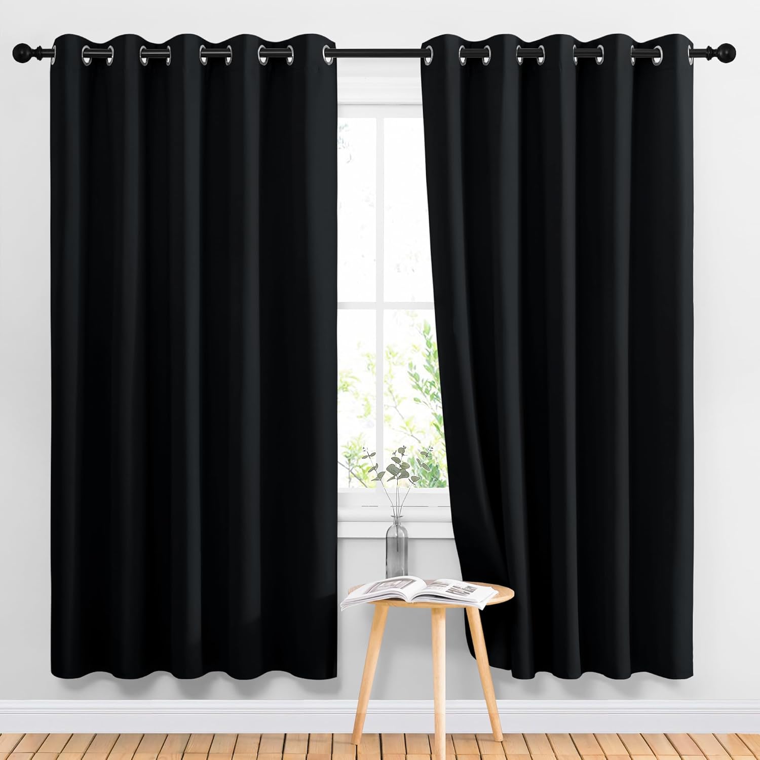 NICETOWN Blackout Curtains Panels for Living Room, 66 x 70 in