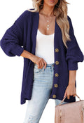 SHEWIN Womens Oversized Open Front Cardigan Sweater - Cozy Layering