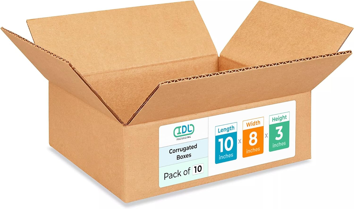 Medium Moving & Shipping Boxes 10x8x3 inches - Extra Strength