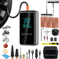 Tire Inflator Portable Air Compressor with Tire Repair Kit - Fast