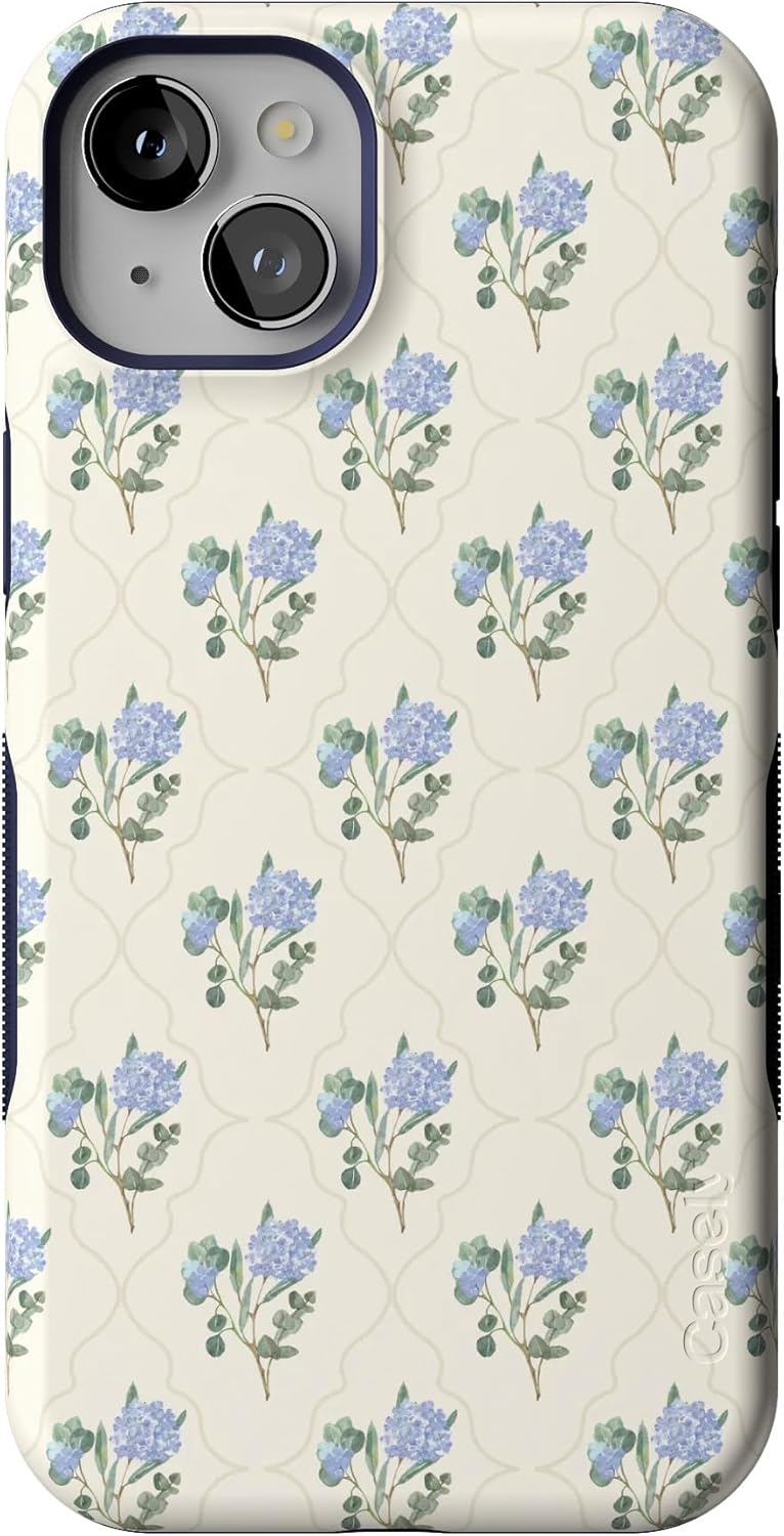 Casely iPhone 15 Case - Vintage Garden Design with Bold Protection