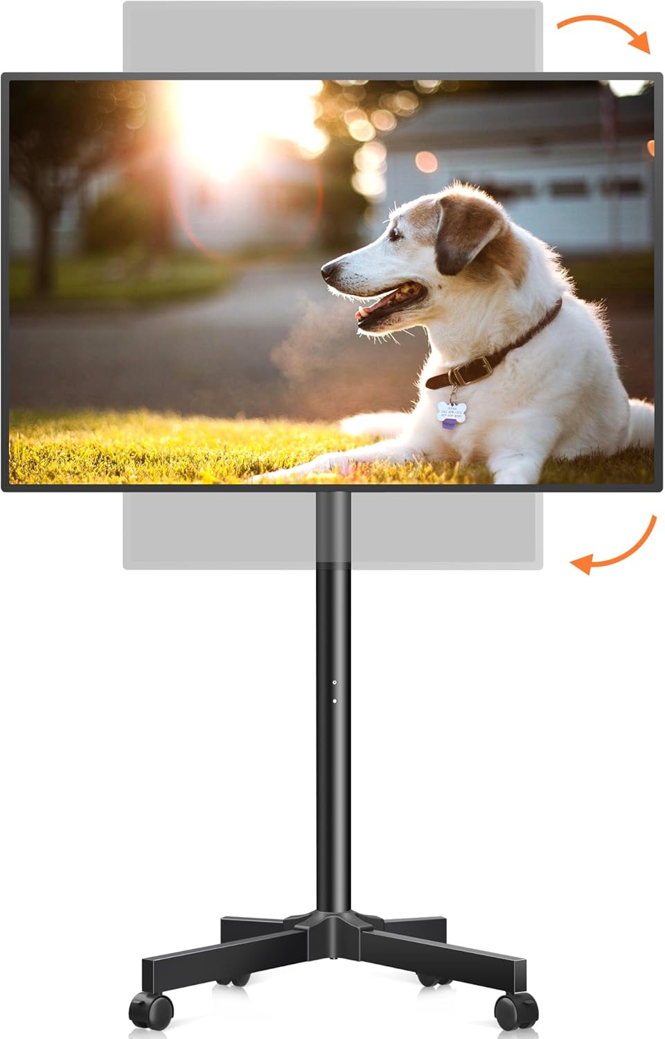 XINLEI Portable Mobile TV Cart - Height Adjustable & Rotating Stand for 13-50 TVs
