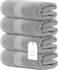 Luxury Bath Towels Set of 4 Large - Ultra Soft 700 GSM Cotton