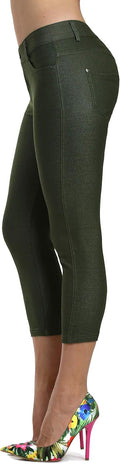 Women's Jean Look Jeggings Tights in Many Colors - Slimming Fit