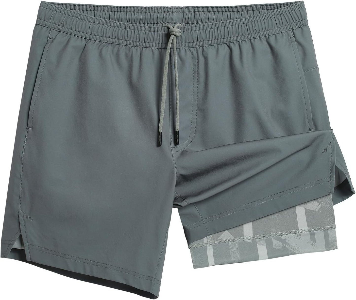 maamgic 2 in 1 Gym Shorts for Men with Quick Dry Technology