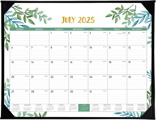 Coboll Large Desk Calendar 2025-2026 - 22x17 - 18 Months, July 2025 to Dec 2026