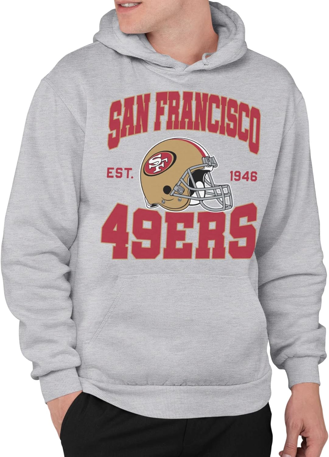 San Francisco 49ers Adult Pullover Hoodie - NFL Apparel for Fans