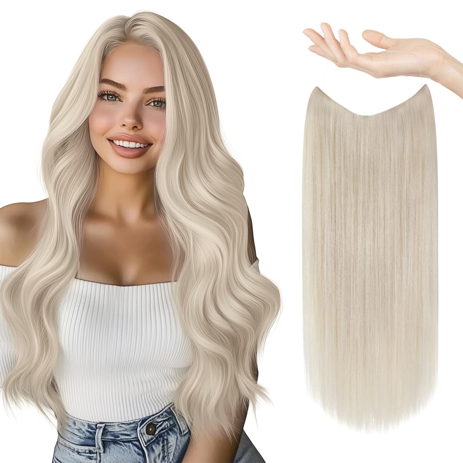 Sunny Wire Hair Extensions Real Human Hair for Stunning Volume
