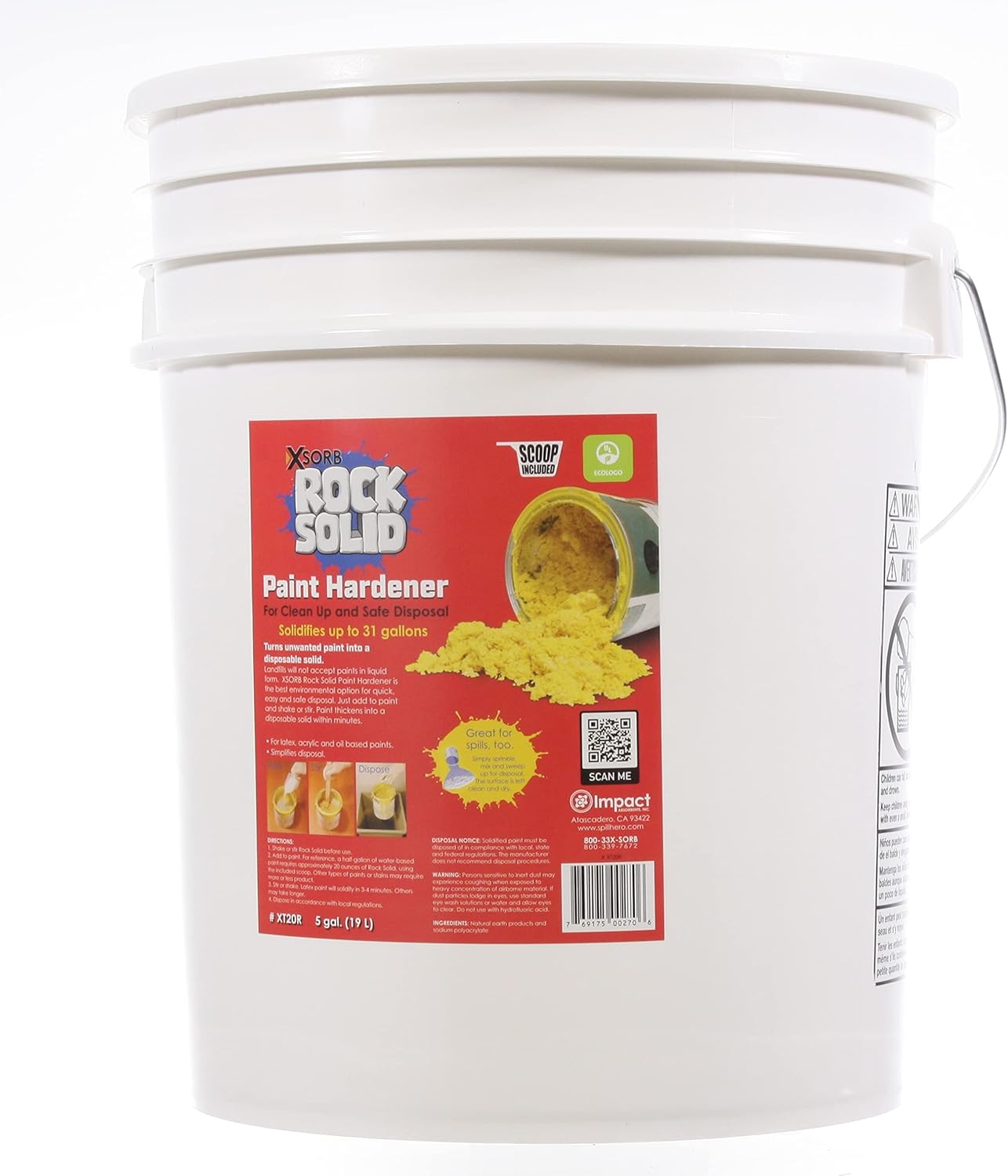 Rock Solid Paint Hardener for Eco-Friendly Disposal of Paint