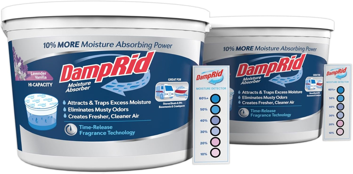 DampRid Hi-Capacity Moisture Absorber Bucket with Lavender Vanilla