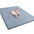 Baby Play Mat for Floor 1.3 Thick Memory Foam - Large Reversible
