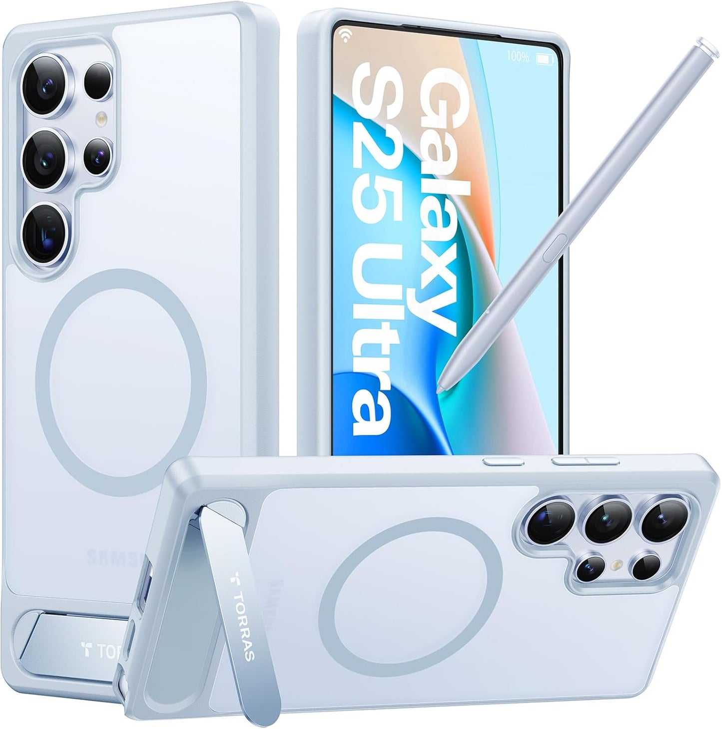 Magnetic Seamless Stand Case for Samsung Galaxy S25 Ultra 2023