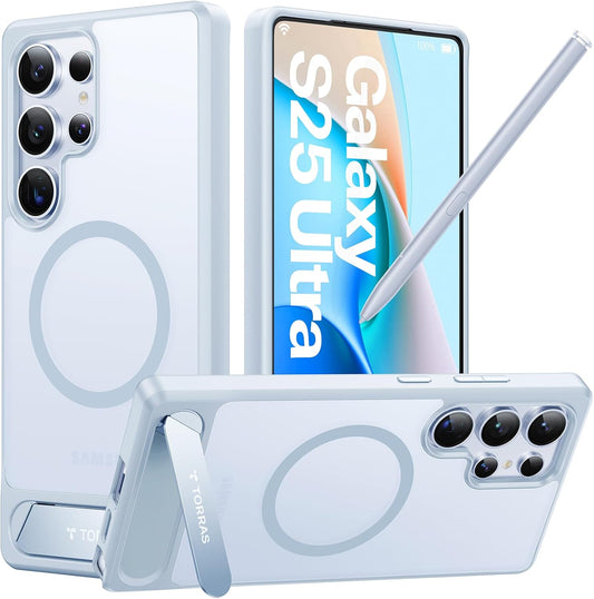 Magnetic Seamless Stand Case for Samsung Galaxy S25 Ultra 2023