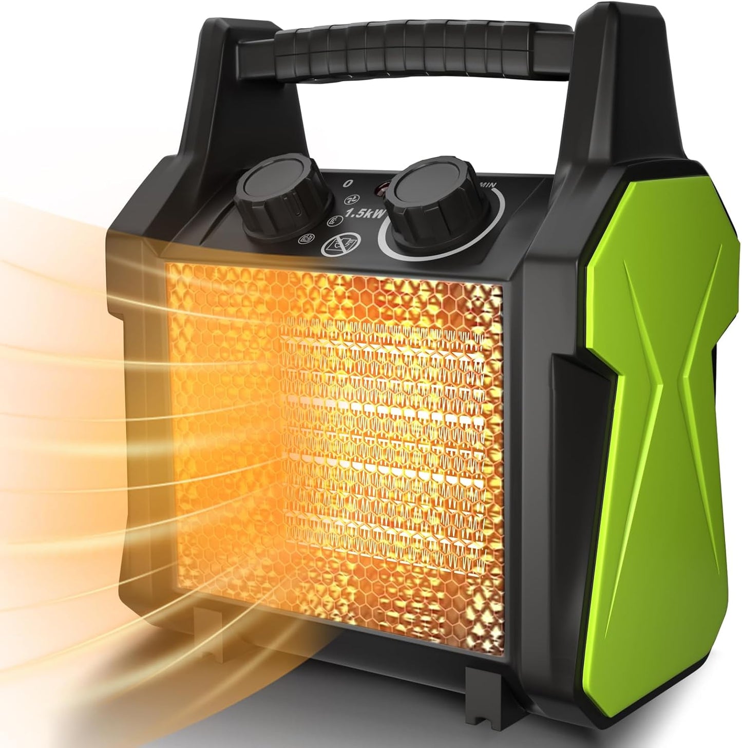 Gardtech 1500W PTC Ceramic Heater: Fast Heat & Portable