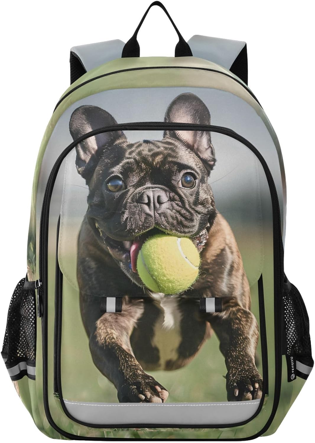 ALAZA French Bulldog Backpack for School and Travel Use